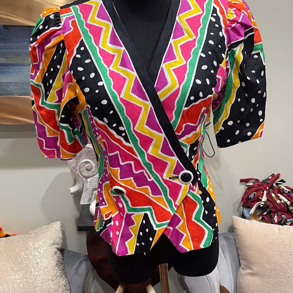 Vintage Lillie Rubin Colorful Blazer Jacket